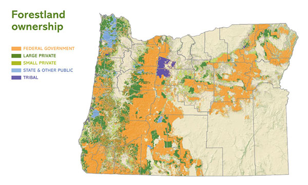 Ownership map - Oregonforests 2023